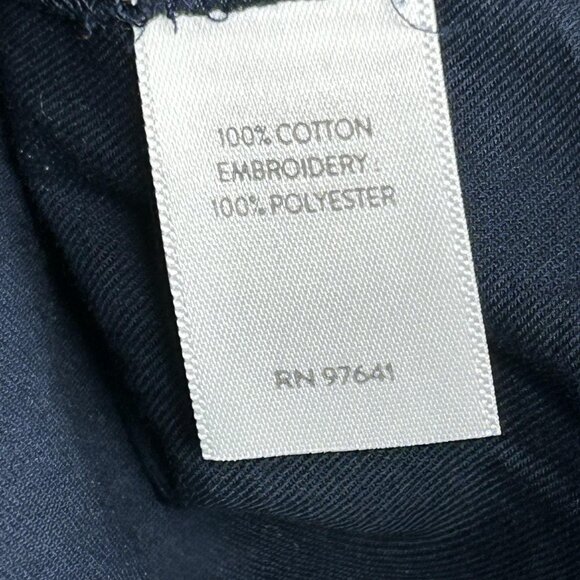 J Jill Shirt Womens 2X Navy Blue Embroidered Tunic Boho Peasant Long Sleeve - Picture 5 of 12